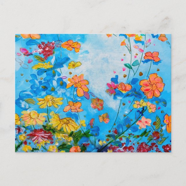 carte postale florale (Devant)
