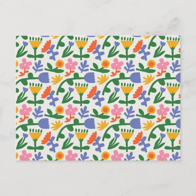 Carte Postale Flore printanière (Devant)