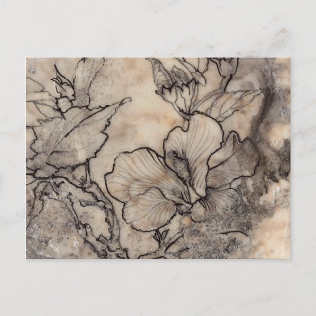 Carte Postale Flore tatouée I (Devant)