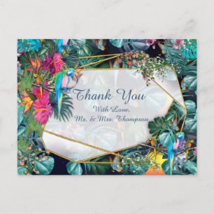 Carte Postale Flore tropicale Paradis & Oiseaux