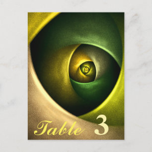 Carte Postale Flore verte Florale moderne Art Abstrait Motif #23