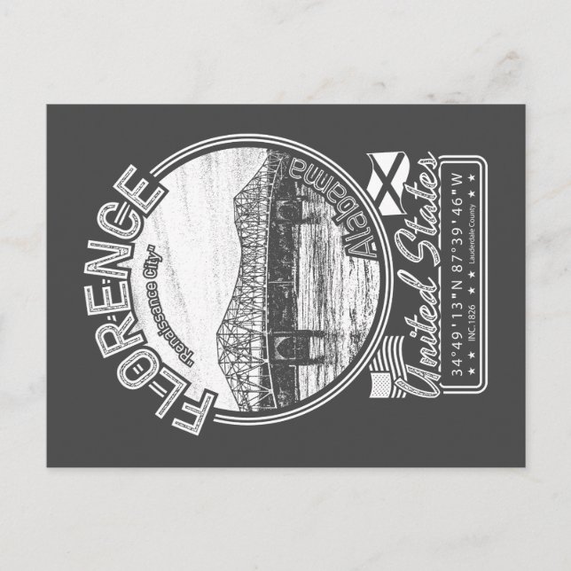 CARTE POSTALE FLORENCE ALABAMA - TENNESSEE (Devant)