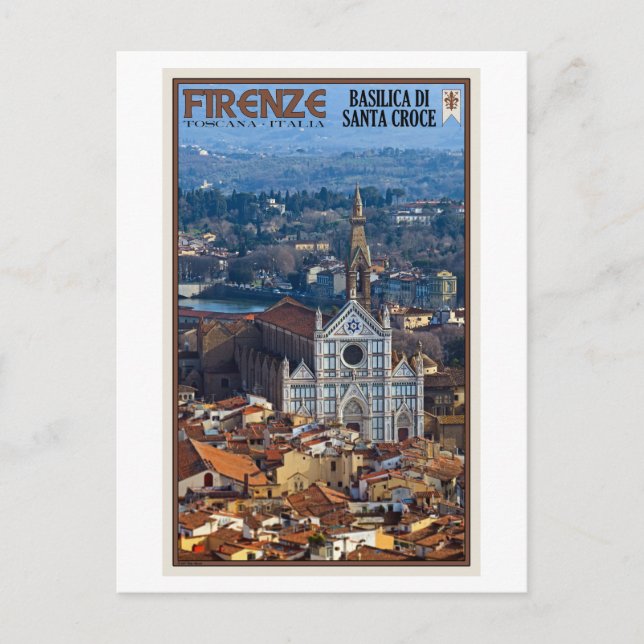 Carte Postale Florence - Basilique de Père Noël Croce (Devant)