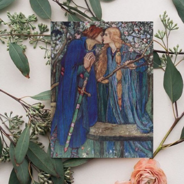 Carte Postale Florence Harrison Lancelot dans le jardin (Créateur téléchargé)