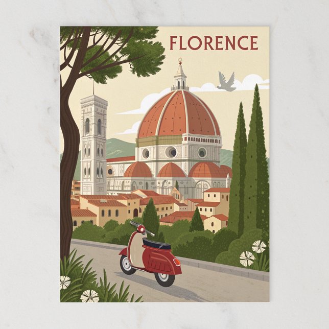 Carte Postale Florence, Italie (Créateur téléchargé)