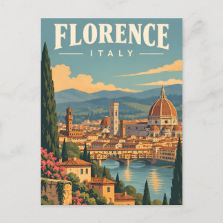 Carte Postale Florence Italie vintage
