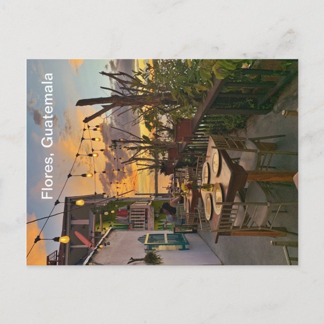 Carte Postale Flores, Guatemala (Devant)