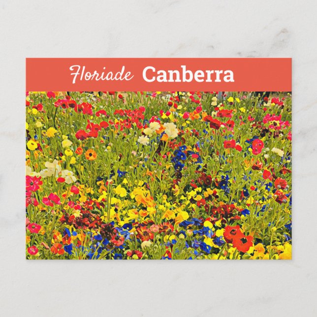 Carte Postale Floriade Canberra Australie Voyage art numérique (Devant)