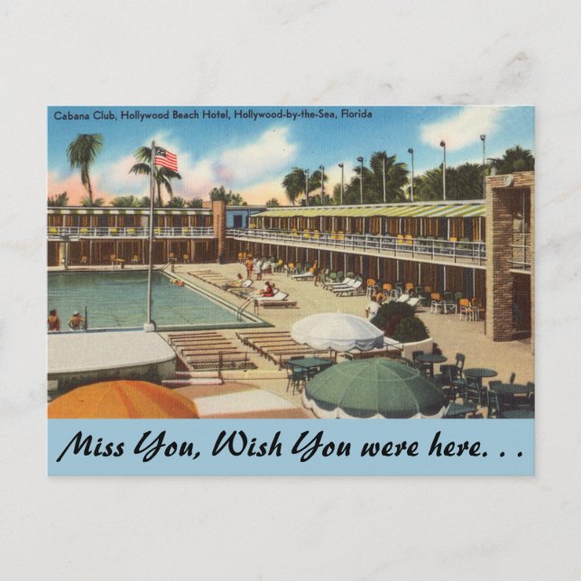 Carte Postale Florida, Hollywood Beach Hotel (Devant)