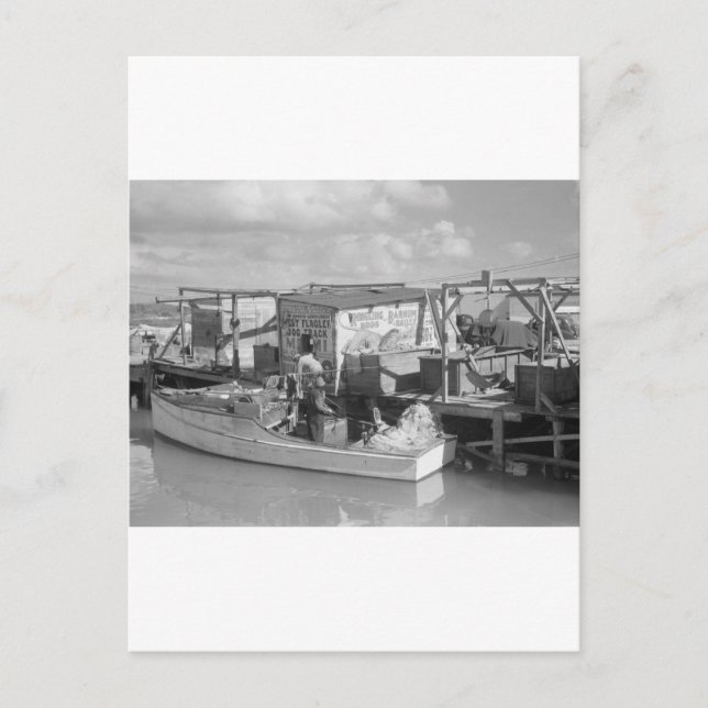 Carte Postale Florida Keys Fishing, 1938 (Devant)