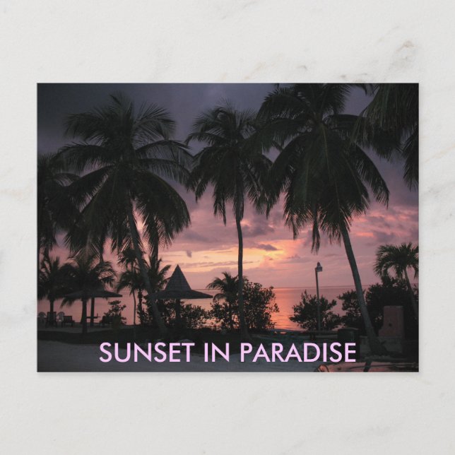 Carte postale Florida Keys Sunset in Paradise (Devant)