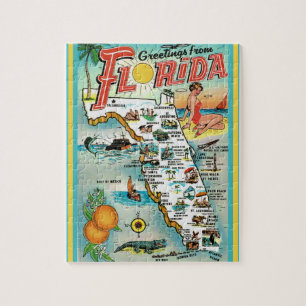 Carte postale Floride 8x10 Jigsaw Puzzle
