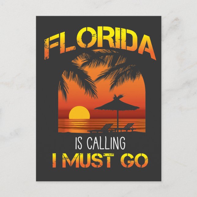 Carte Postale Floride Appelle Beach Summer Holiday Traveller (Devant)