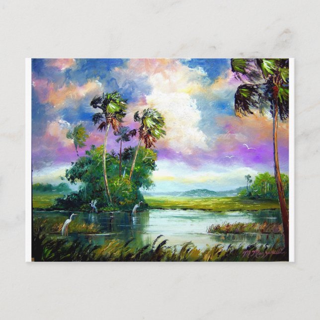 Carte Postale Floride Everglades Vent (Devant)