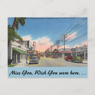 Carte Postale Floride, Ft. Pierce, Orange Avenue