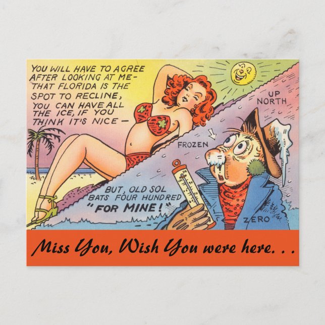 Carte Postale Floride, hiver (Devant)