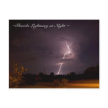 Carte postale Floride Night Lightning