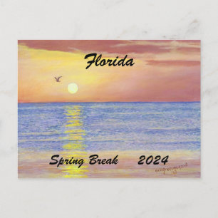 CARTE POSTALE FLORIDE PRINTEMPS BREAK 2024