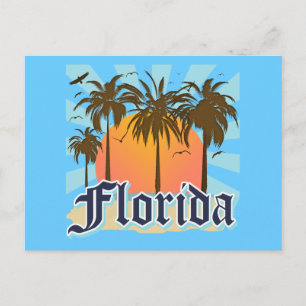 Carte Postale Floride The Sunshine State USA
