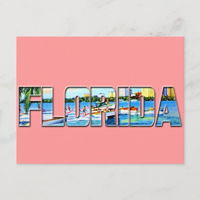Carte Postale Floride vintage (Devant)