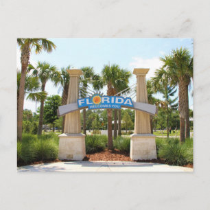Carte postale, Floride Vous Accueille