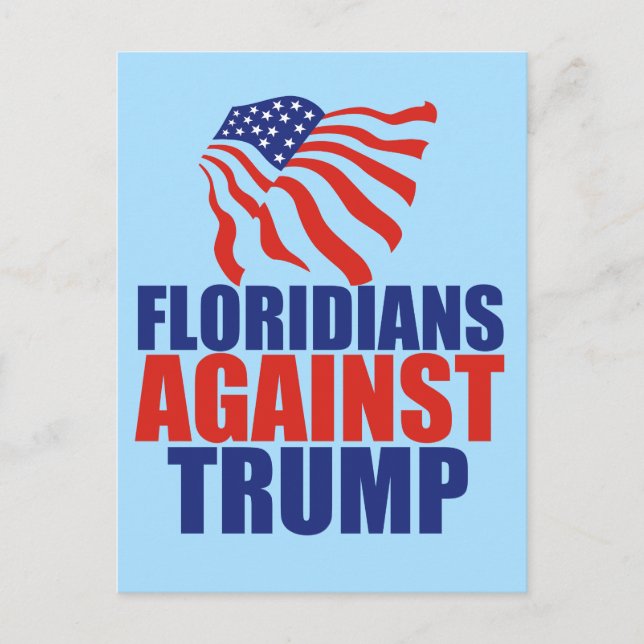 Carte Postale Floridiens contre Trump (Devant)