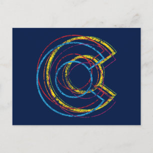 Carte Postale flou colorado pride