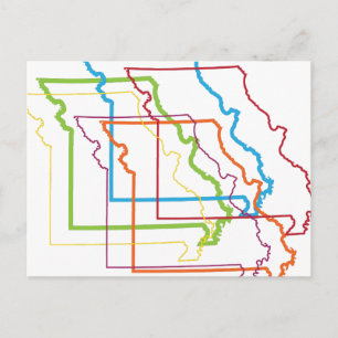 Carte Postale flou de fierté missouri