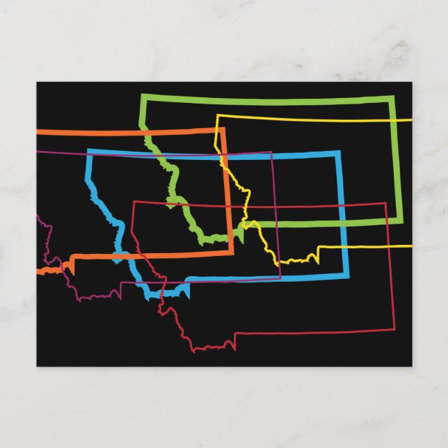 Carte Postale flou de la fierté montana (Devant)