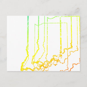 Carte Postale flou du froid de l'indiana