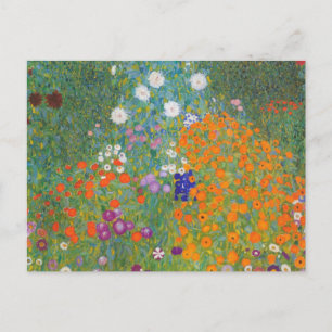 Carte Postale Flower Garden by Gustav Klimt