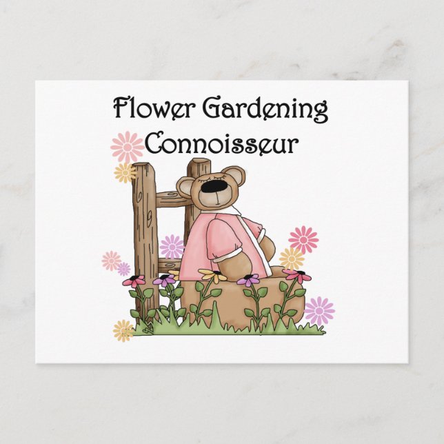 Carte Postale Flower Garden Connoisseur T-shirts et cadeaux (Devant)
