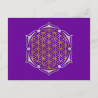 Flower Of Life - Lotus or argent