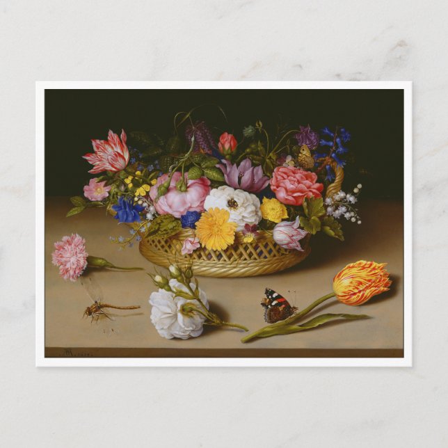 Carte Postale Flower Still Life par Bosschaert (Devant)