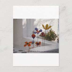 Carte Postale Flowers-Mykonos, Greece