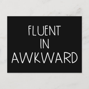 Carte Postale Fluent Dans Une Introduction Amusante Awkward