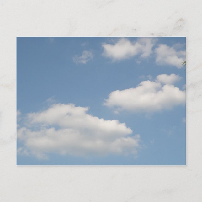 Carte Postale Fluffy Cumulus Nuages (Devant)