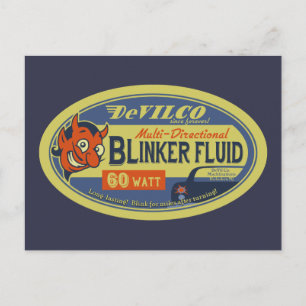 Carte Postale Fluide de feu clignotant de DeVilCo