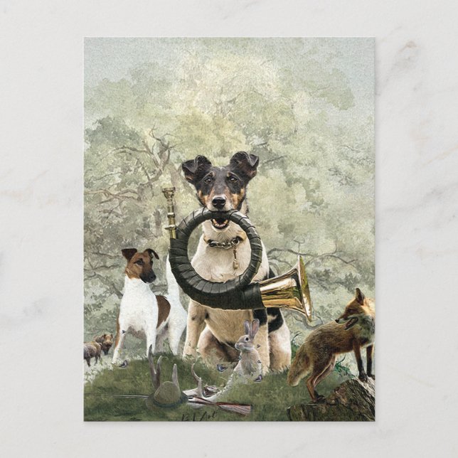 Carte Postale Fluide Fox Terrier (Devant)