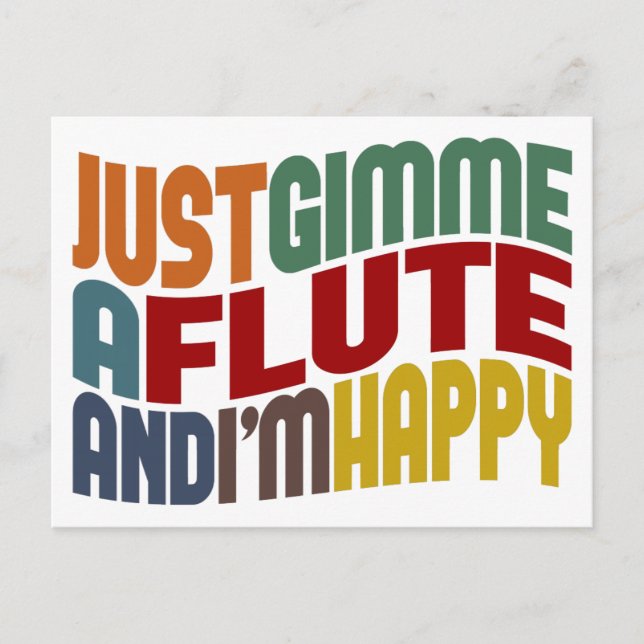 Carte Postale Flûte (Devant)