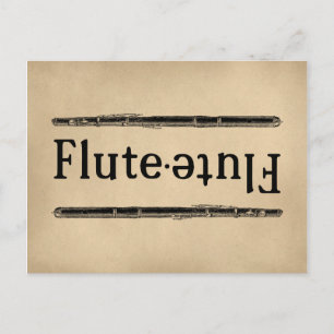 Carte Postale Flute Vintage