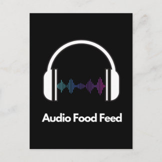 Carte Postale Flux audio alimentaire