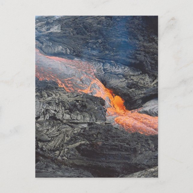 Carte Postale Flux de lave Kilauea (Devant)