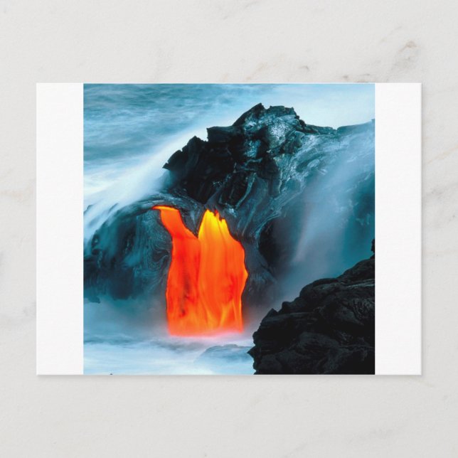 Carte Postale Flux De Lave Volcano De Kilauea Hawaii (Devant)