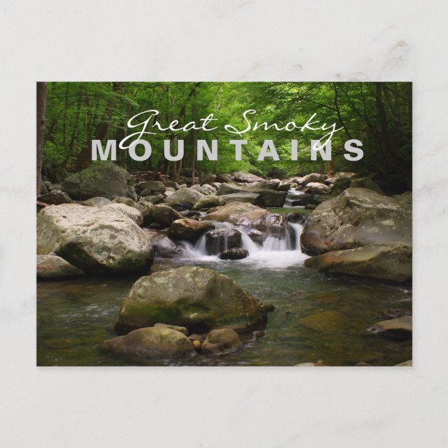 Carte Postale Flux et rivières - Great Smoky Mountains (Devant)