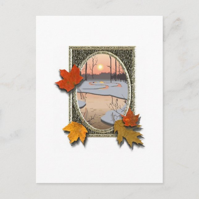 Carte Postale Flux hivernal (Devant)