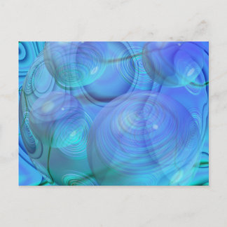 Carte Postale Flux intérieur VI - Aqua & Azure Galaxy