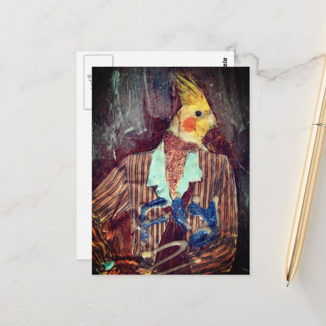 Carte Postale Fly Bird Média Mixte (Devant/Arrière en situation)