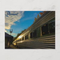 Flyer vert du Vermont au coucher du soleil