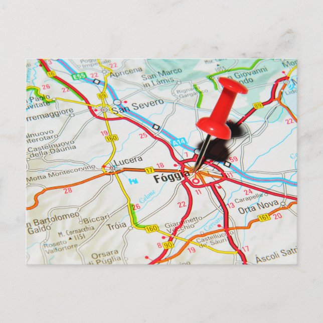Carte Postale Foggia, Italie (Devant)